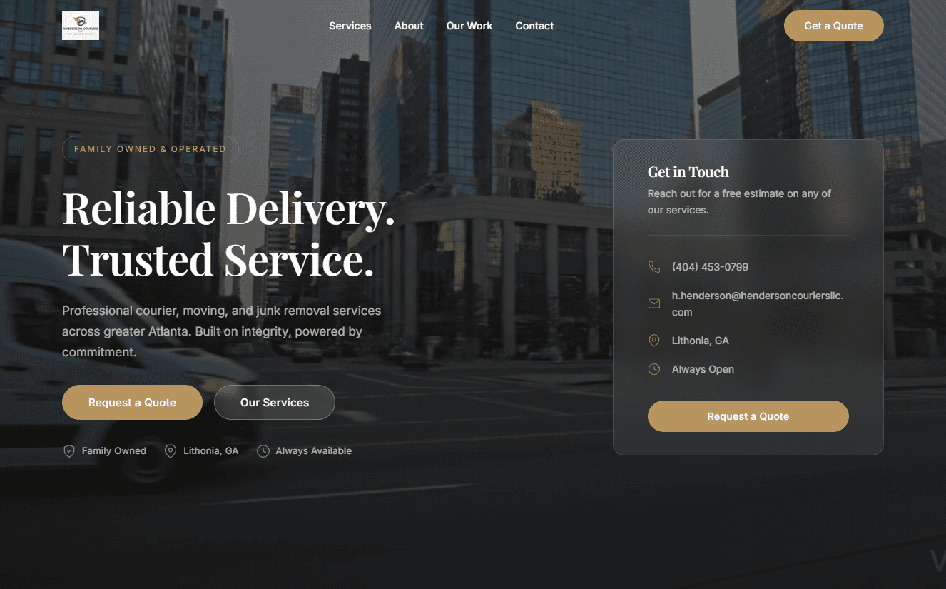 Henderson Couriers LLC preview