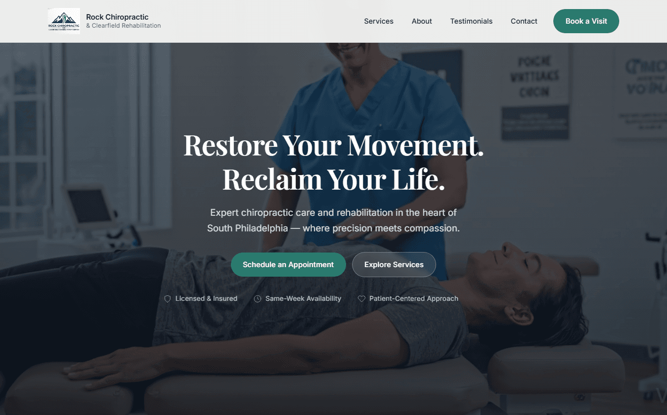 Rock Chiropractic Clearfield Rehab preview