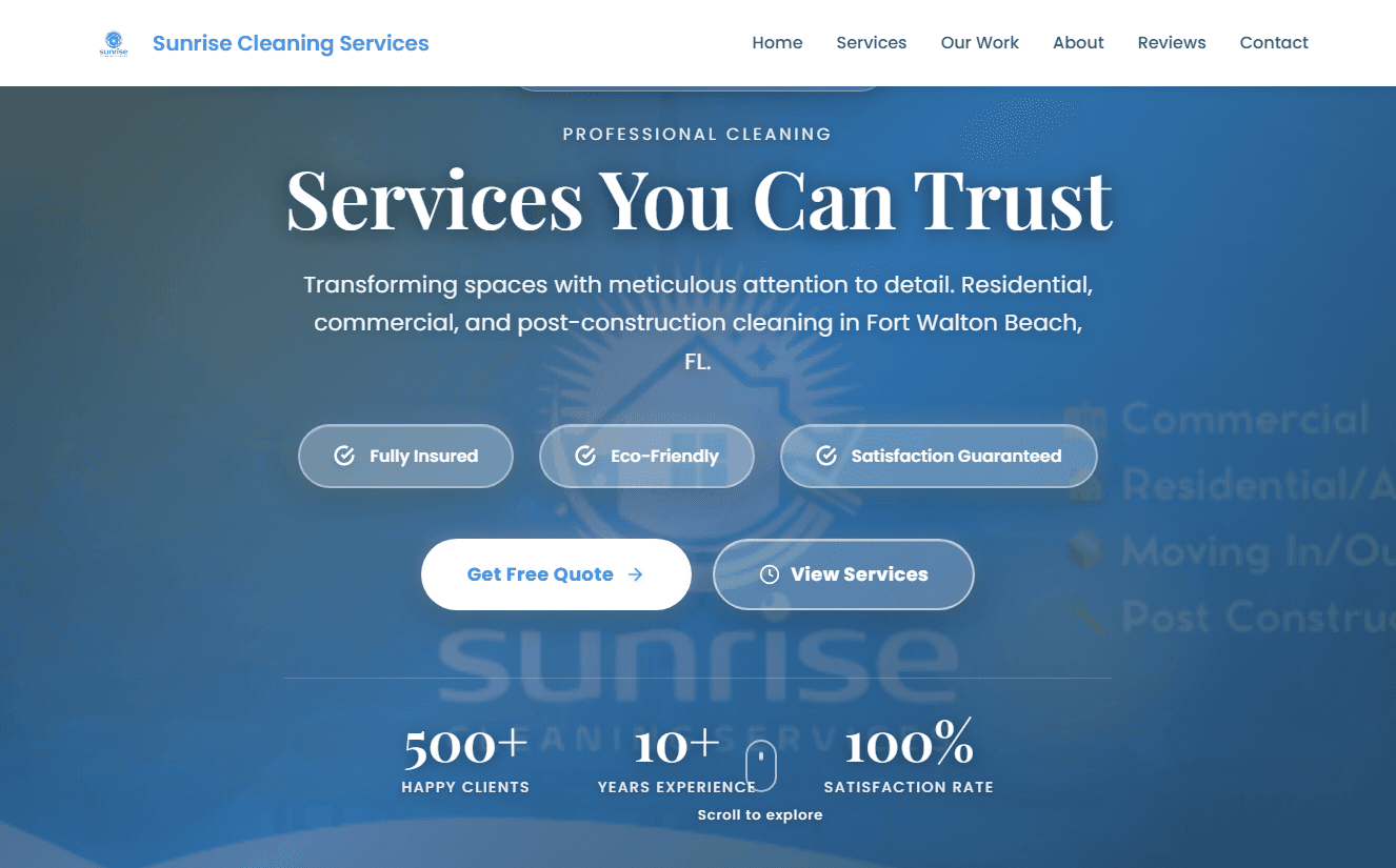 Sunrise Cleaning Services preview